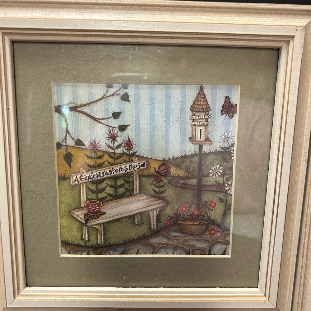 Welcome to the Garden Framed Art Print - Green Accent - Picture 2 of 7